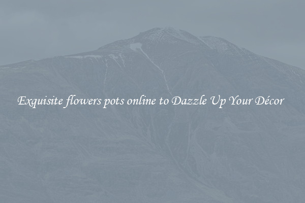 Exquisite flowers pots online to Dazzle Up Your Décor  