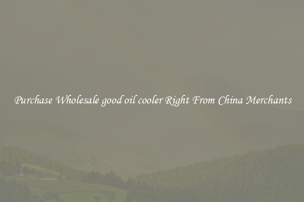 Purchase Wholesale good oil cooler Right From China Merchants