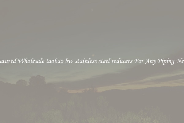 Featured Wholesale taobao bw stainless steel reducers For Any Piping Needs