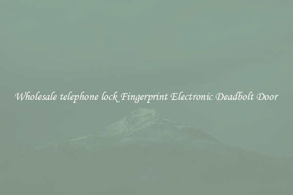 Wholesale telephone lock Fingerprint Electronic Deadbolt Door 