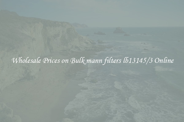 Wholesale Prices on Bulk mann filters lb13145/3 Online