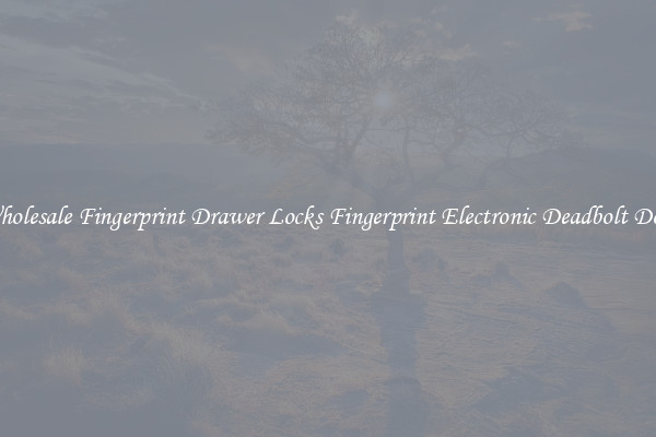 Wholesale Fingerprint Drawer Locks Fingerprint Electronic Deadbolt Door