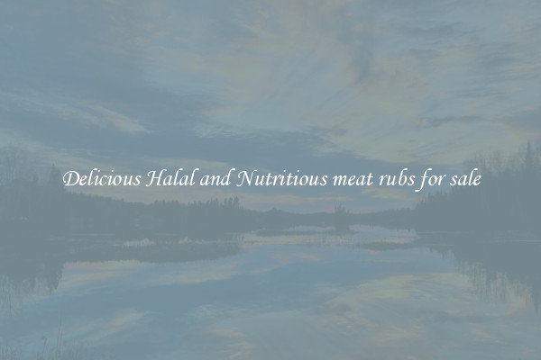 Delicious Halal and Nutritious meat rubs for sale