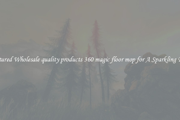 Featured Wholesale quality products 360 magic floor mop for A Sparkling Floor