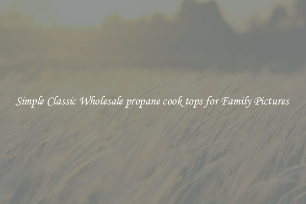 Simple Classic Wholesale propane cook tops for Family Pictures 