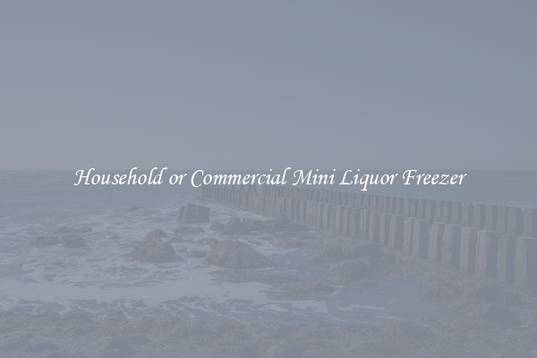 Household or Commercial Mini Liquor Freezer